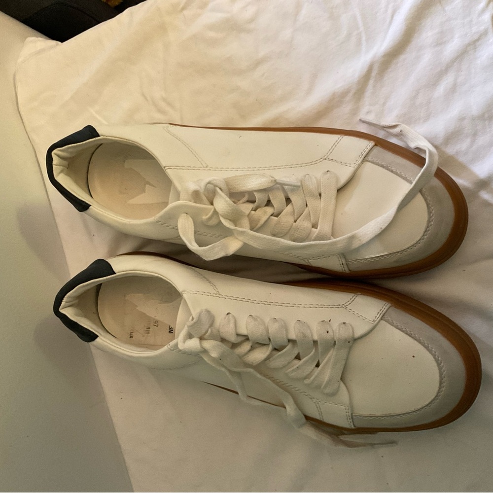White and Brown Men's Sneakers